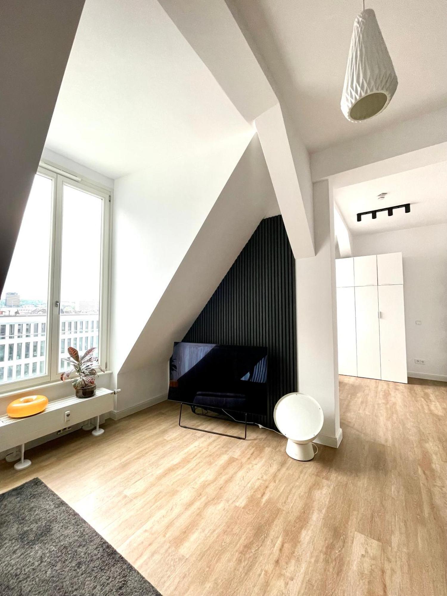 Super Zentrales Design-Apartment Wiesbaden Buitenkant foto