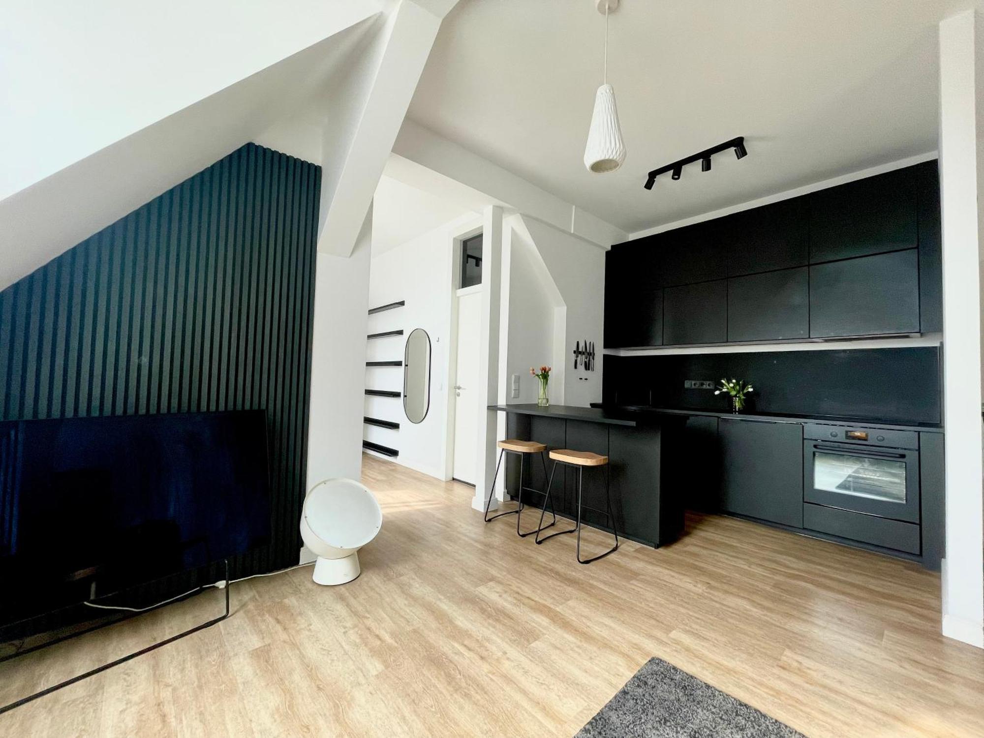 Super Zentrales Design-Apartment Wiesbaden Buitenkant foto